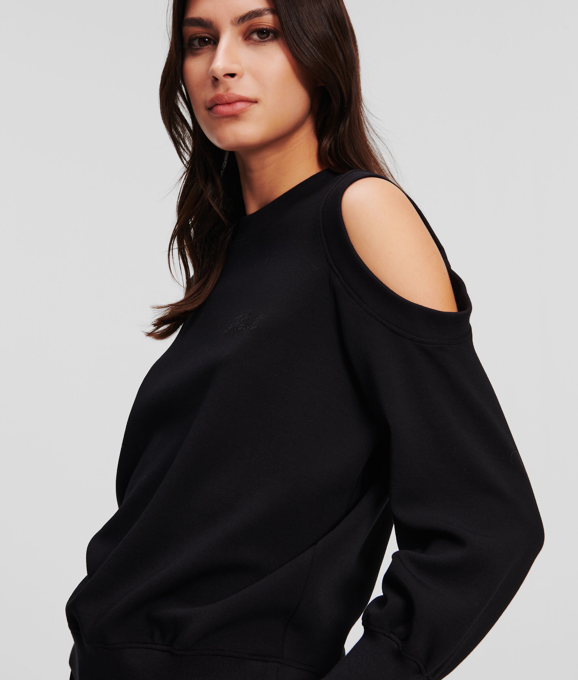 (image for) Outstanding Modal-Blend Cut-Out Sweatshirt